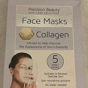 Precision Beauty Collagen Face Masks - White